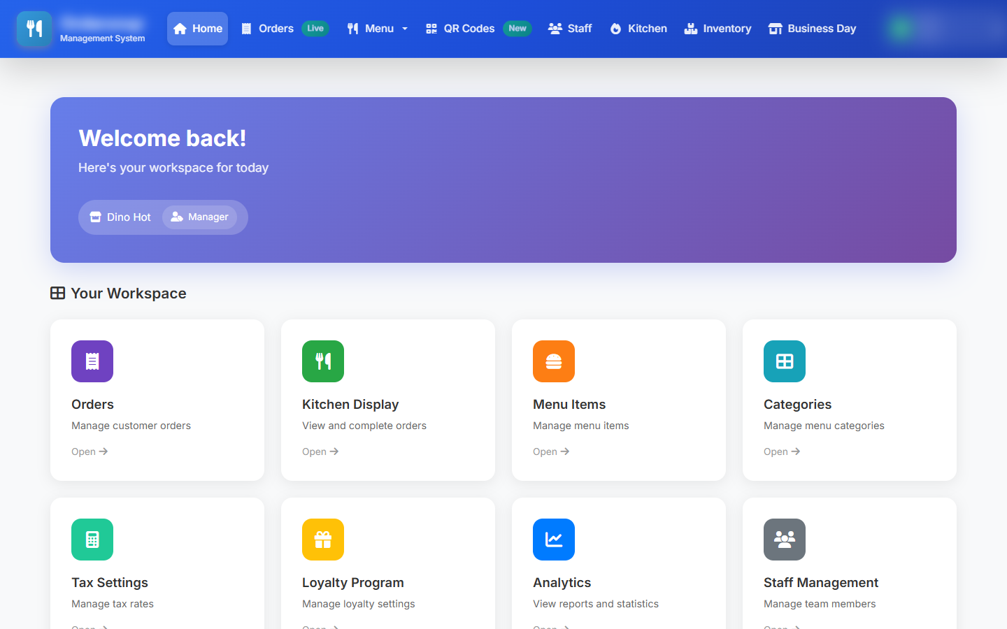 Graficodo Etech Logics — OrderOnQR Staff Dashboard